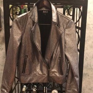 Crackled Silver and Black Fashion Jacket.